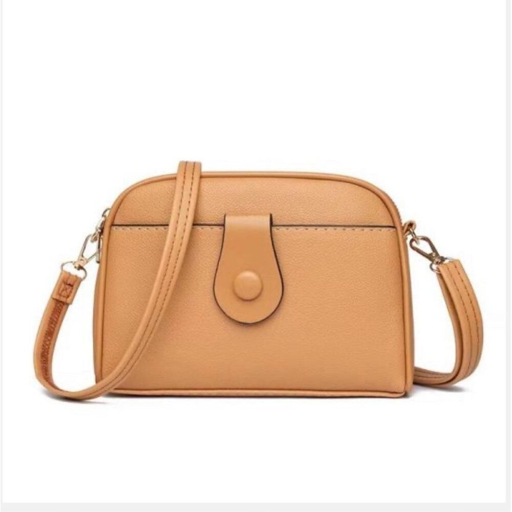 Cross Body Bag Small Women‎ Purse Brown And Brown 8" X 6" X 3"